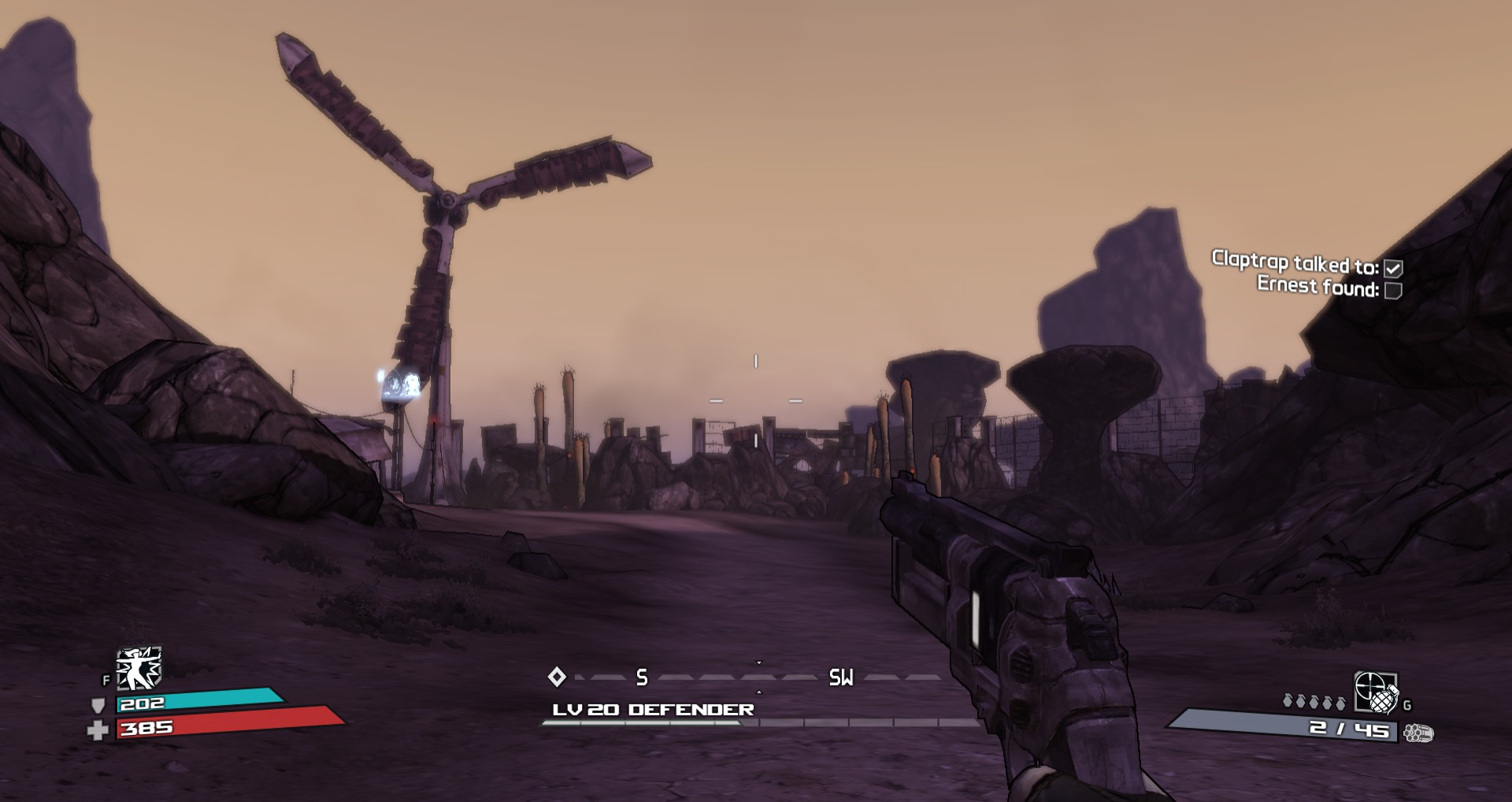 a screenshot of a small enclosure in Borderlands